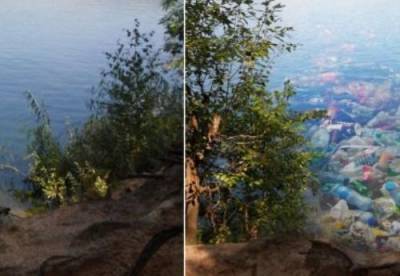 Экологическая катастрофа: как будут выглядеть озера и каньоны Украины, если количество мусора будет увеличиваться. ФОТО - enovosty.com