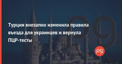Pegasus Airlines - Турция внезапно изменила правила въезда для украинцев и вернула ПЦР-тесты - thepage.ua - Турция