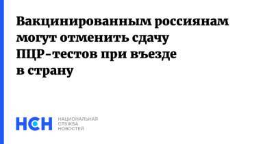 Анна Попова - Вакцинированным россиянам могут отменить сдачу ПЦР-тестов при въезде в страну - nsn.fm - Россия