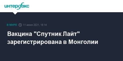Вакцина "Спутник Лайт" зарегистрирована в Монголии - interfax.ru - Россия - Москва - Конго - Маврикий - Монголия - Ангола