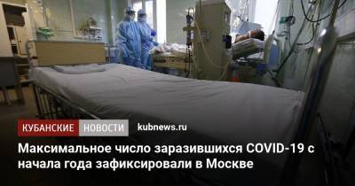 Максимальное число заразившихся COVID-19 с начала года зафиксировали в Москве - kubnews.ru - Москва - Краснодарский край