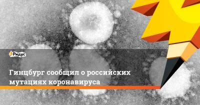 Александр Гинцбург - Гинцбург сообщил о российских мутациях коронавируса - ridus.ru - Москва