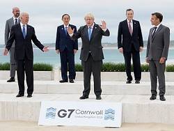 Ангела Меркель - Борис Джонсон - Джон Байден - Джастин Трюдо - Фотография лидеров на саммите G7 стала мемом - newsland.com - Англия - Канада