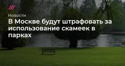 Сергей Собянин - В Москве будут штрафовать за использование скамеек в парках - tvrain.ru - Москва