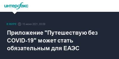 Алексей Оверчук - Приложение "Путешествую без COVID-19" может стать обязательным для ЕАЭС - interfax.ru - Россия - Москва
