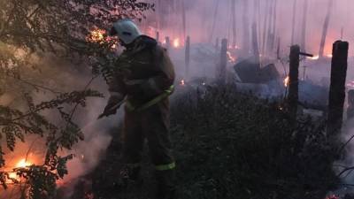 В Белоярском районе всю ночь спасали поселок от пожара - newdaynews.ru - Свердловская обл.
