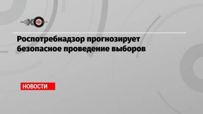 Анна Попова - Роспотребнадзор прогнозирует безопасное проведение выборов - echo.msk.ru
