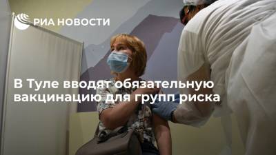 Анна Попова - Попова сообщила о введении обязательной вакцинации от коронавируса для групп риска в Туле - ria.ru - Россия - Москва - Тула