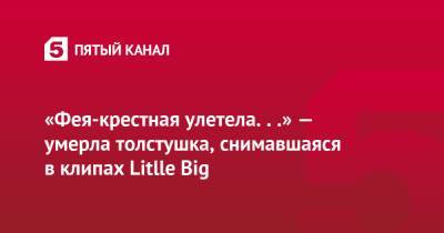 Полина Соколова - «Фея-крестная улетела. . .» — умерла толстушка, снимавшаяся в клипах Litlle Big - 5-tv.ru - Санкт-Петербург