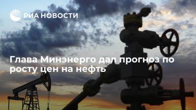 Николай Шульгинов - Глава Минэнерго дал прогноз по росту цен на нефть - ria.ru - Россия - Санкт-Петербург