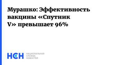 Михаил Мурашко - Мурашко: Эффективность вакцины «Спутник V» превышает 96% - nsn.fm - Россия