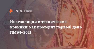 Инсталляции и технические новинки: как проходит первый день ПМЭФ-2021 - ren.tv - Санкт-Петербург