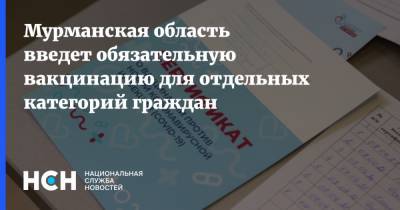Андрей Чибис - Мурманская область введет обязательную вакцинацию для отдельных категорий граждан - nsn.fm - Мурманская обл.