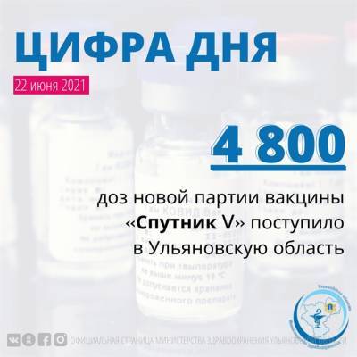 В Ульяновскую область прибыла новая партия вакцины «Спутник V» - ulpravda.ru - Ульяновская обл.