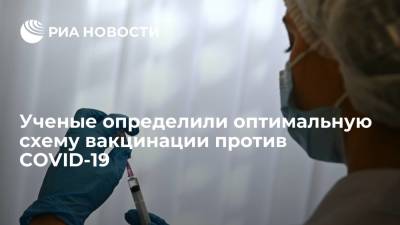 Ученые определили оптимальную схему вакцинации против COVID-19 - ria.ru - Москва