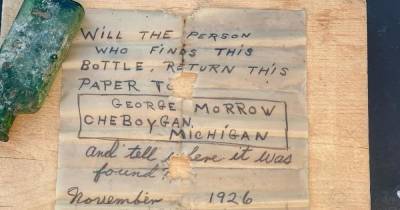 Письмо в бутылке, найденное в штате Мичиган, попало к адресату через 95 лет - focus.ua - штат Мичиган - Находка