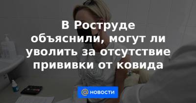В Роструде объяснили, могут ли уволить за отсутствие прививки от ковида - news.mail.ru