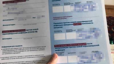 Черный рынок сертификатов о вакцинации: кто и почем готов сделать россиянам «липу» - bloknot.ru - Россия