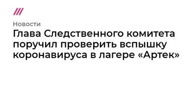 Глава Следственного комитета поручил проверить вспышку коронавируса в лагере «Артек» - tvrain.ru - Евпатория