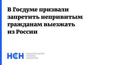 Алексей Куринный - В Госдуме призвали запретить непривитым гражданам выезжать из России - nsn.fm - Россия - Турция
