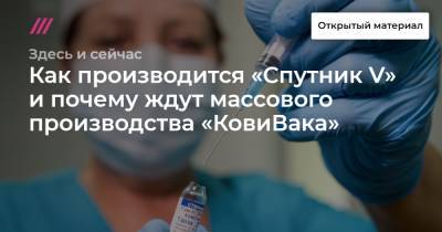 Как производится «Спутник V» и почему ждут массового производства «КовиВака» - tvrain.ru