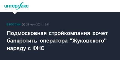 Подмосковная стройкомпания хочет банкротить оператора "Жуковского" наряду с ФНС - interfax.ru - Москва