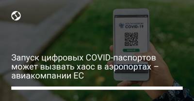 Запуск цифровых COVID-паспортов может вызвать хаос в аэропортах – авиакомпании ЕС - liga.net - Украина