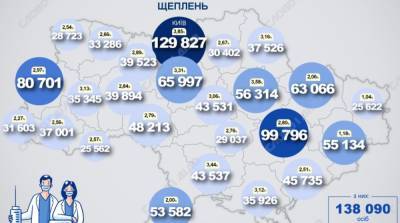 Карта вакцинации: ситуация в областях Украины на 3 июня - ru.slovoidilo.ua