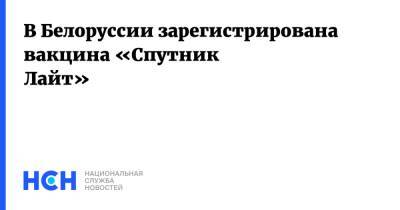 В Белоруссии зарегистрирована вакцина «Спутник Лайт» - nsn.fm - Пресс-Служба
