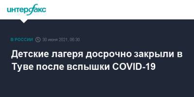 Детские лагеря досрочно закрыли в Туве после вспышки COVID-19 - interfax.ru - Москва