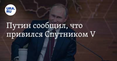 Владимир Путин - Путин сообщил, что привился Спутником V - ura.news - Россия - Президент