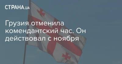 Ираклий Гарибашвили - Грузия отменила комендантский час. Он действовал с ноября - strana.ua - Украина - Грузия