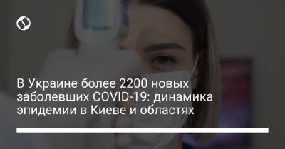 В Украине более 2200 новых заболевших COVID-19: динамика эпидемии в Киеве и областях - liga.net - Киев