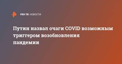 Владимир Путин - Путин назвал очаги COVID возможным триггером возобновления пандемии - ren.tv - Россия