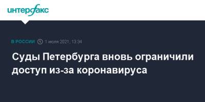 Суды Петербурга вновь ограничили доступ из-за коронавируса - interfax.ru - Санкт-Петербург - Москва - Петербург