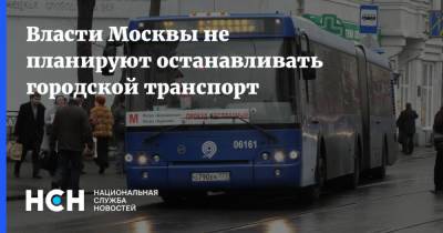 Максим Ликсутов - Власти Москвы не планируют останавливать городской транспорт - nsn.fm - Москва