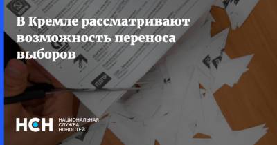 В Кремле рассматривают возможность переноса выборов - nsn.fm - Россия