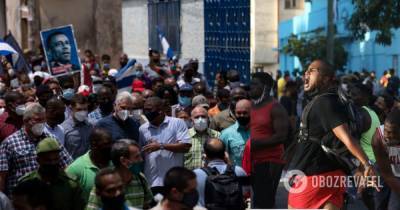 Протесты на Кубе - кубинский кризис - нехватка продуктов на Кубе - obozrevatel.com - Куба