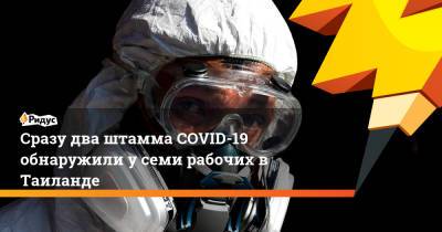 Сразу два штамма COVID-19 обнаружили у семи рабочих в Таиланде - ridus.ru - Таиланд - Бангкок