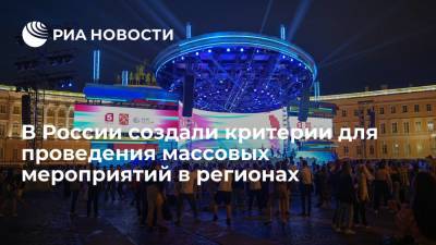Анна Попова - В России создали критерии для проведения массовых мероприятий в регионах - ria.ru - Россия - Москва