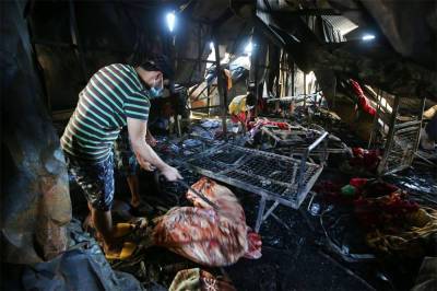 Более 60 человек погибли при пожаре в ковидном госпитале в Ираке - tvc.ru - Ирак