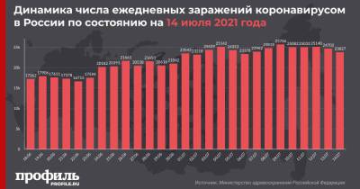 За сутки в России выявили 23827 случаев COVID-19 и новый максимум смертей с начала пандемии - profile.ru - Россия - Москва
