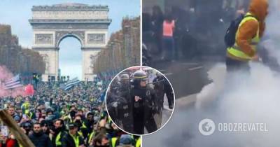 Во Франции начались протесты против санитарных COVID-пропусков - obozrevatel.com - Франция - Париж