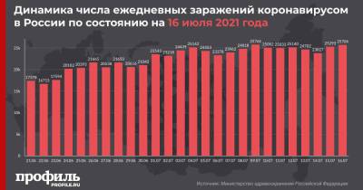За сутки в России зарегистрировали 25704 случая COVID-19 и рекордное количество смертей - profile.ru - Россия