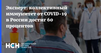 Арег Тотолян - Эксперт: коллективный иммунитет от COVID-19 в России достиг 60 процентов - nsn.fm - Россия - Санкт-Петербург