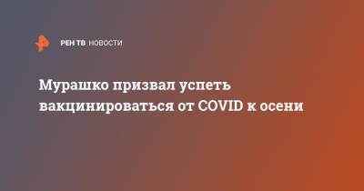 Михаил Мурашко - Мурашко призвал успеть вакцинироваться от COVID к осени - ren.tv - Россия