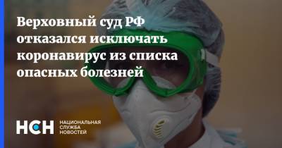 Верховный суд РФ отказался исключать коронавирус из списка опасных болезней - nsn.fm - Россия