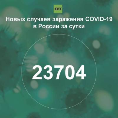 За сутки в России выявили 23 704 случая инфицирования коронавирусом - rf-smi.ru - Россия