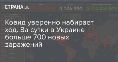 Ковид уверенно набирает ход. За сутки в Украине больше 700 новых заражений - strana.ua - Украина