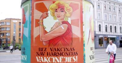 Не плагиат, а искусство. Авторы рекламной кампании вакцинации отрицают схожесть плакатов с американскими (ФОТО) - rus.delfi.lv - Сша - Латвия - Riga